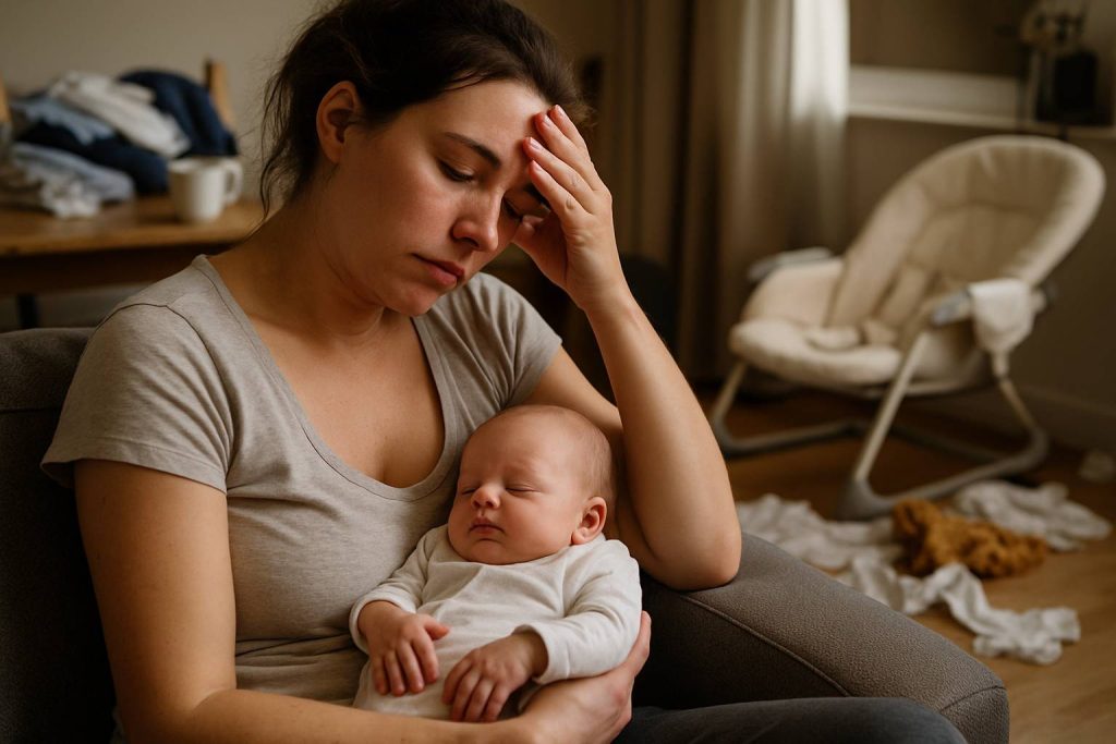Post-partum : et si vous acceptiez enfin que la fatigue et le chaos, c’est normal ?