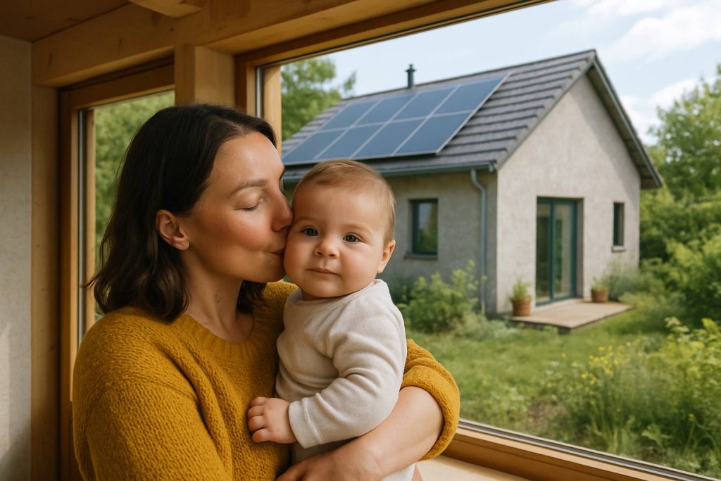 Comment une maison ultra-isolée bichonne bébé et préserve la planète